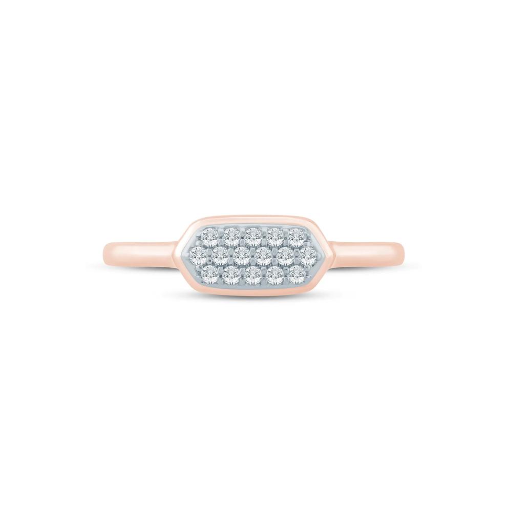 Diamond Ring in 10K Rose Gold (1/8 ct. tw.) – Image 1 of 3