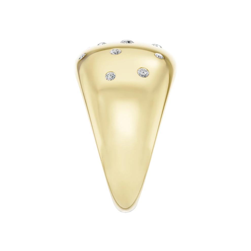 Diamond Dot Bubble Ring in 10K Yellow Gold (1/5 ct. tw.) – Image 4 of 4