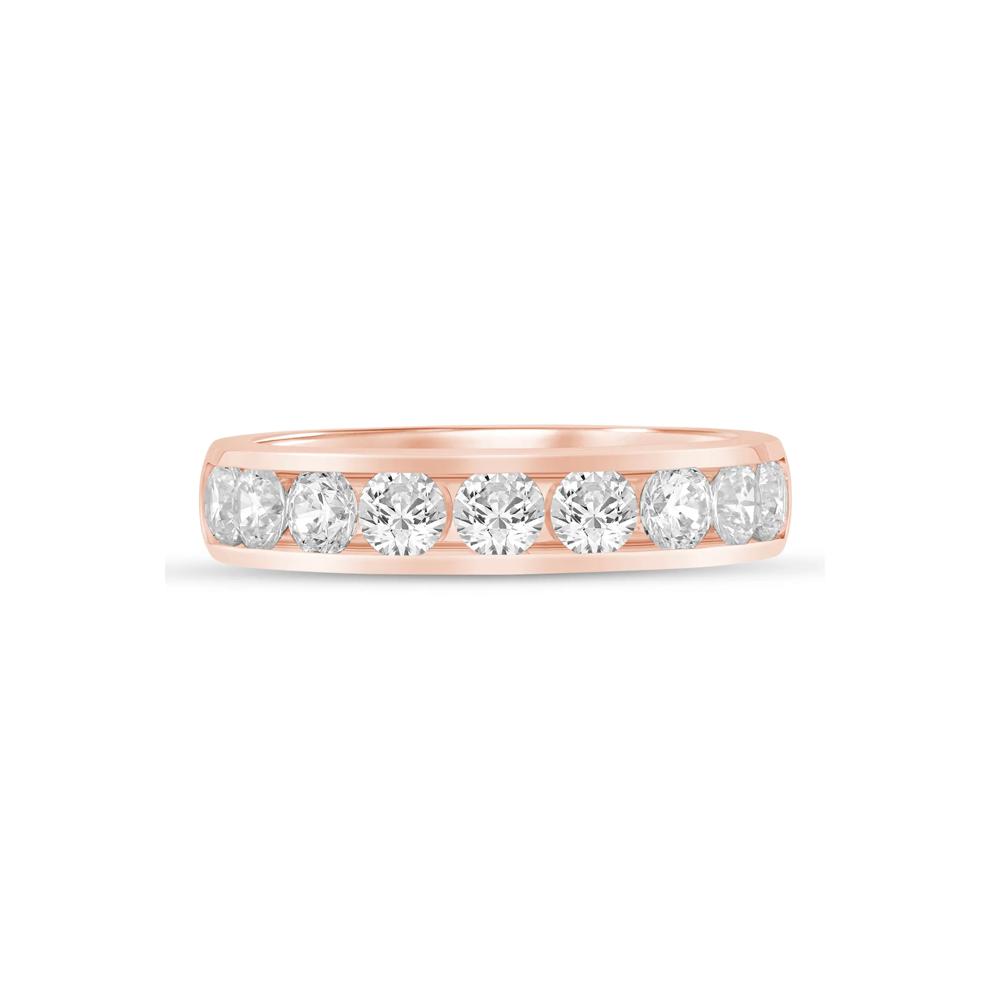 Lab Grown Diamond Channel-Set Band in 14K Rose Gold (1 1/2 ct. tw.) – Image 1 of 3