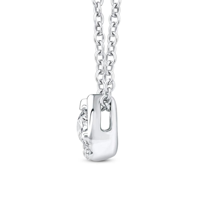 Diamond Pendant in 10K White Gold &#40;1/7 ct. tw.&#41; – Image 2 of 4