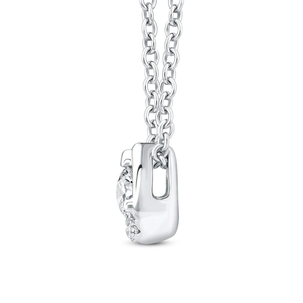 Diamond Pendant in 10K White Gold (1/7 ct. tw.) – Image 2 of 4