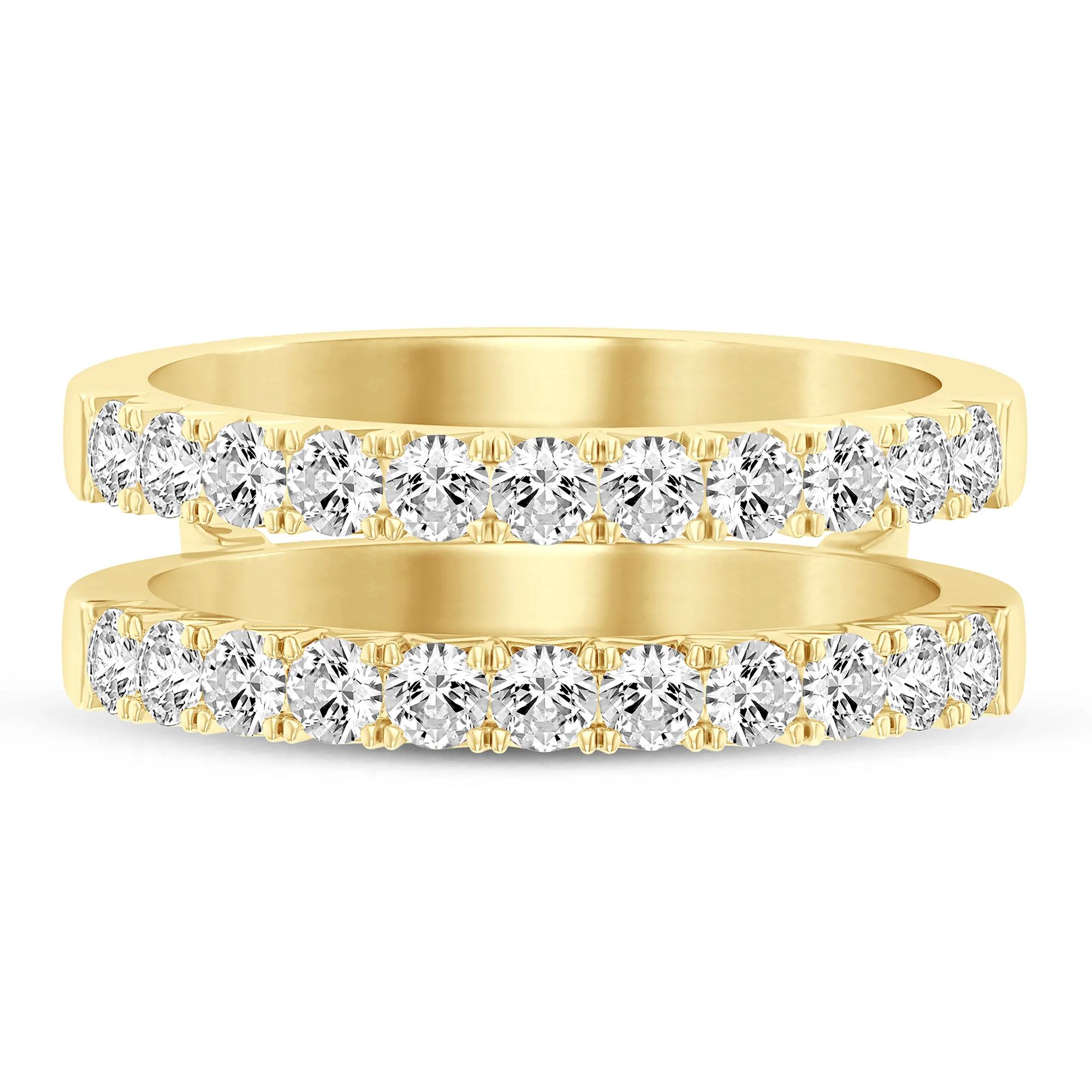 Helzberg Lab Grown Diamonds Lab Grown Diamond French Pavé Ring Enhancer