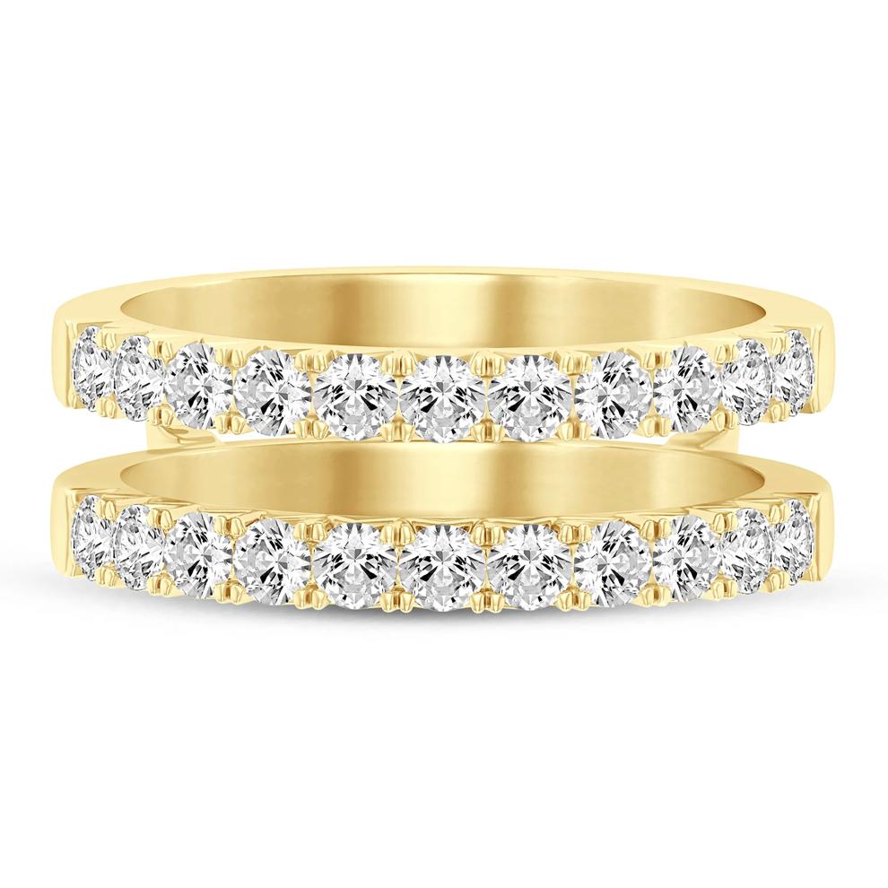 Lab Grown Diamond French Pav&eacute; Ring Enhancer in 14K Yellow Gold (1 ct. tw.)  – Image 1 of 3