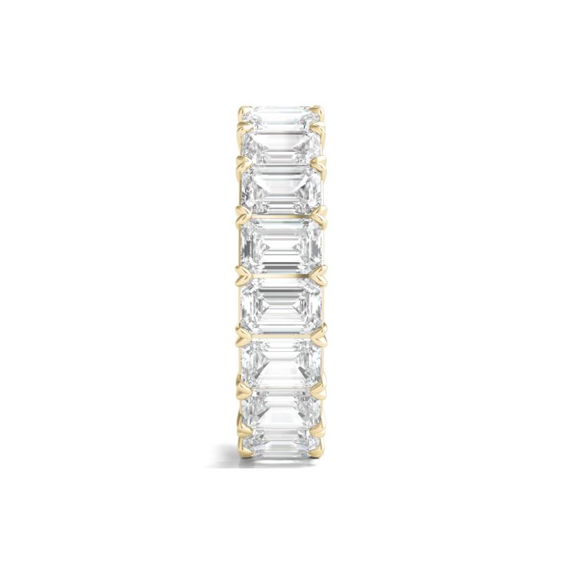 Emerald-Cut Diamond Eternity Band in 14k Yellow Gold &#40;7 ct. tw.&#41; – Image 3 of 3