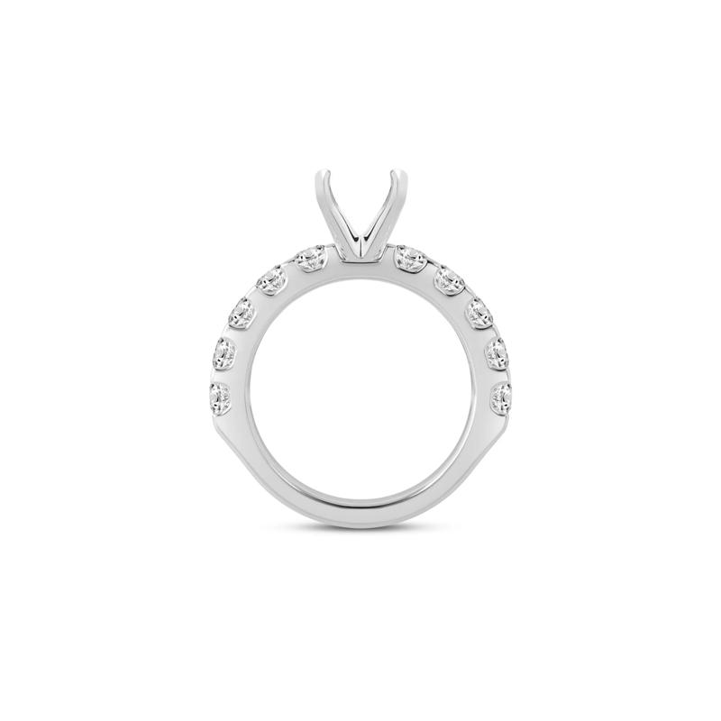 1 1/2 ct. tw. Lab Grown Diamond Semi-Mount Engagement Ring in 14K White Gold &#40;Setting Only&#41; – Image 6 of 6