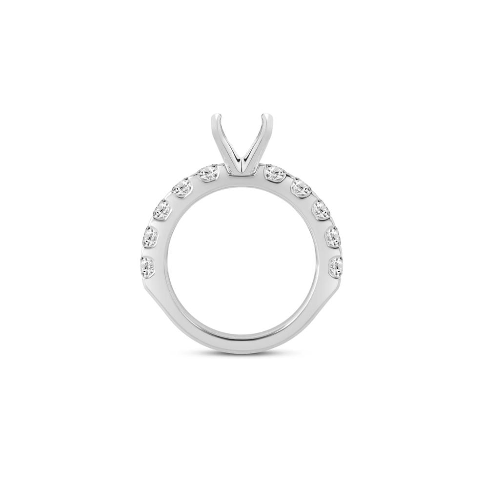 1 1/2 ct. tw. Lab Grown Diamond Semi-Mount Engagement Ring in 14K White Gold (Setting Only) – Image 6 of 6