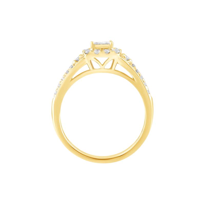Diamond Engagement Ring in 10K Yellow Gold &#40;1/2 ct. tw.&#41; – Image 2 of 3