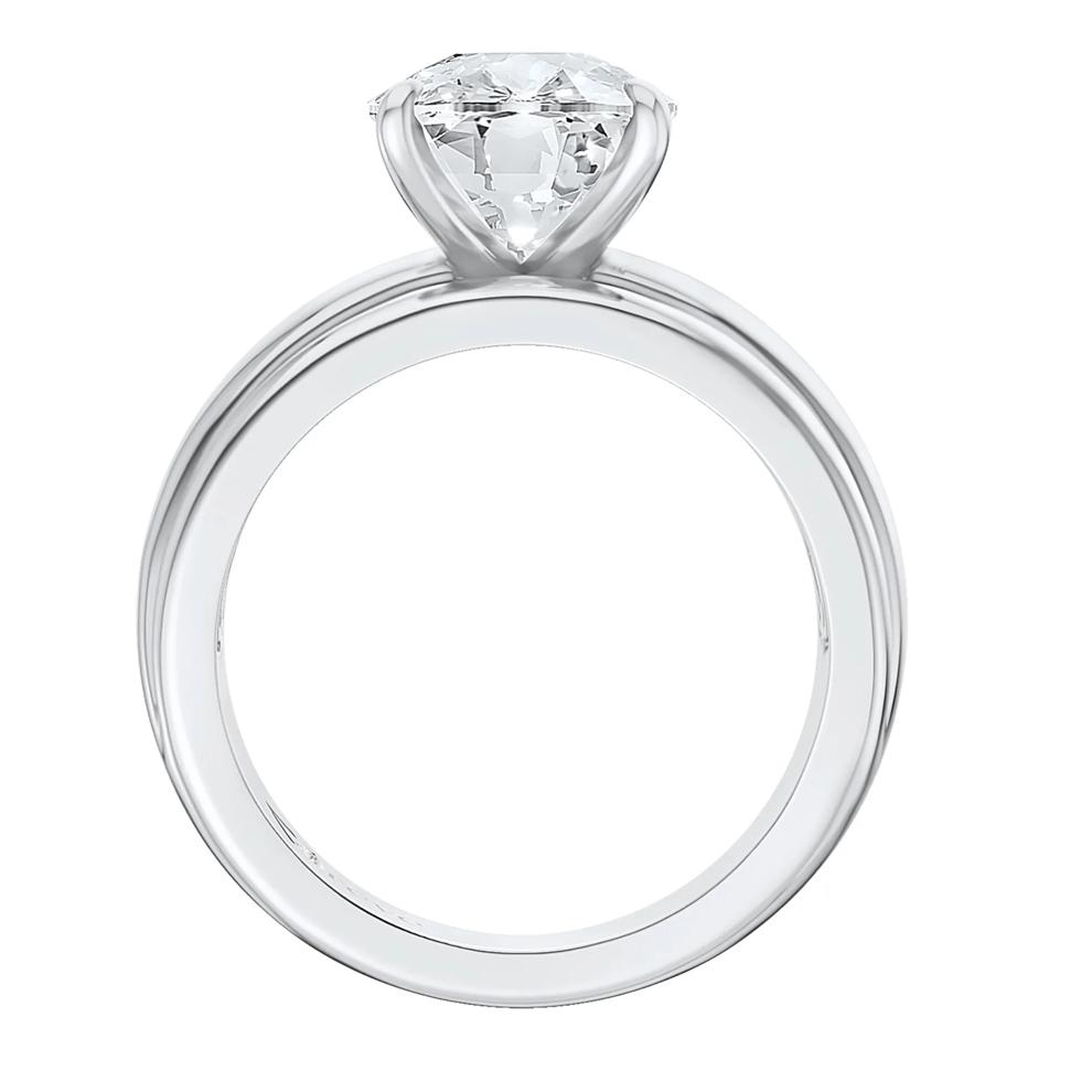 Maeve Lab Grown Diamond Elongated Cushion Engagement Ring in 14K White Gold (4 ct. tw.) – Image 2 of 5