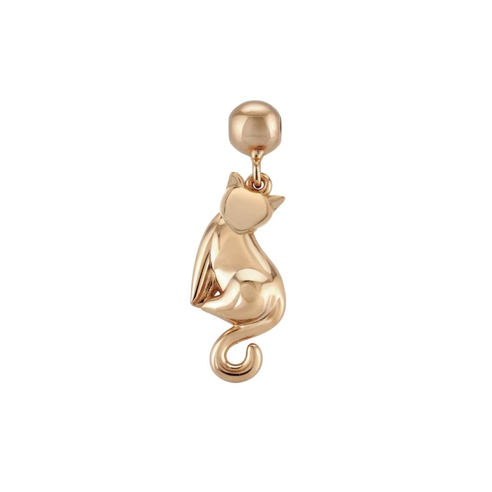 Cat Bead Charm in Vermeil – Image 1 of 2