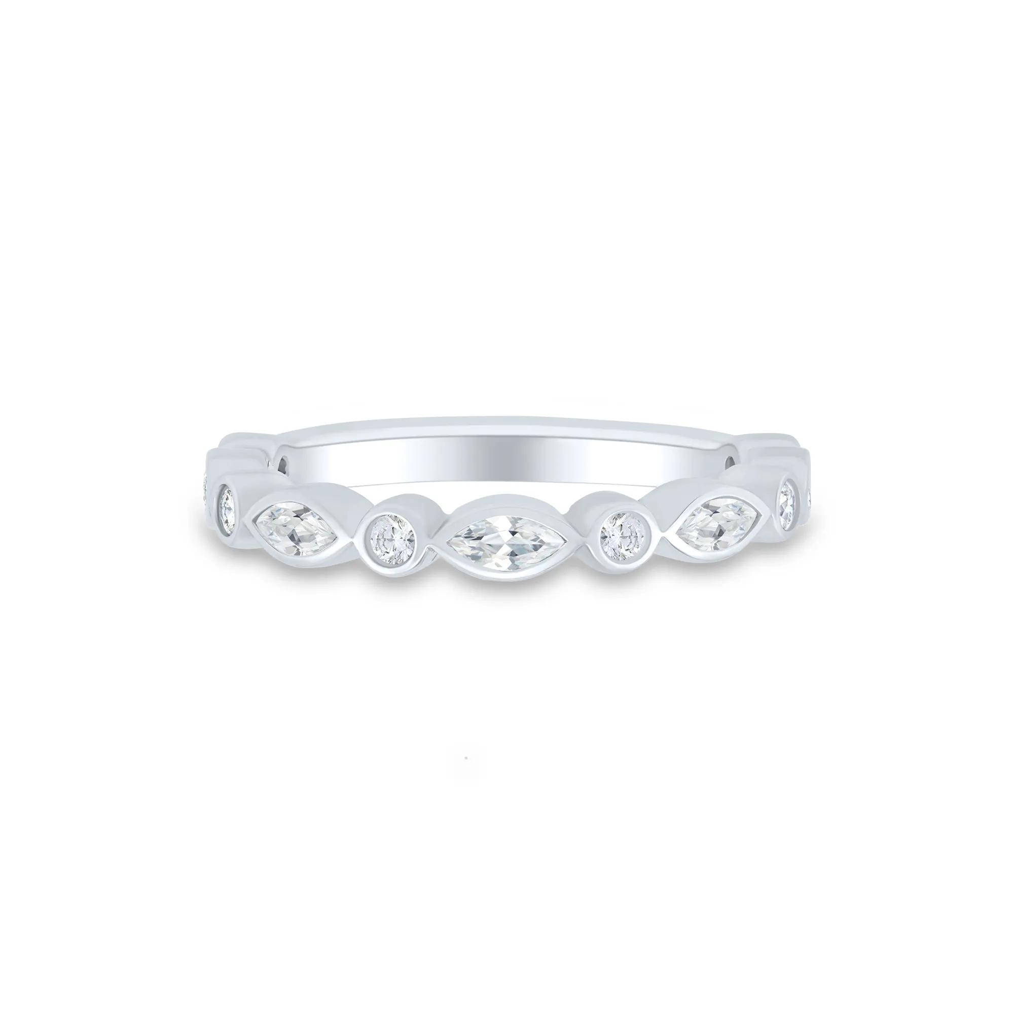 Helzberg Lab Grown Diamonds Lab Grown Diamond Bezel-Set Anniversary Band