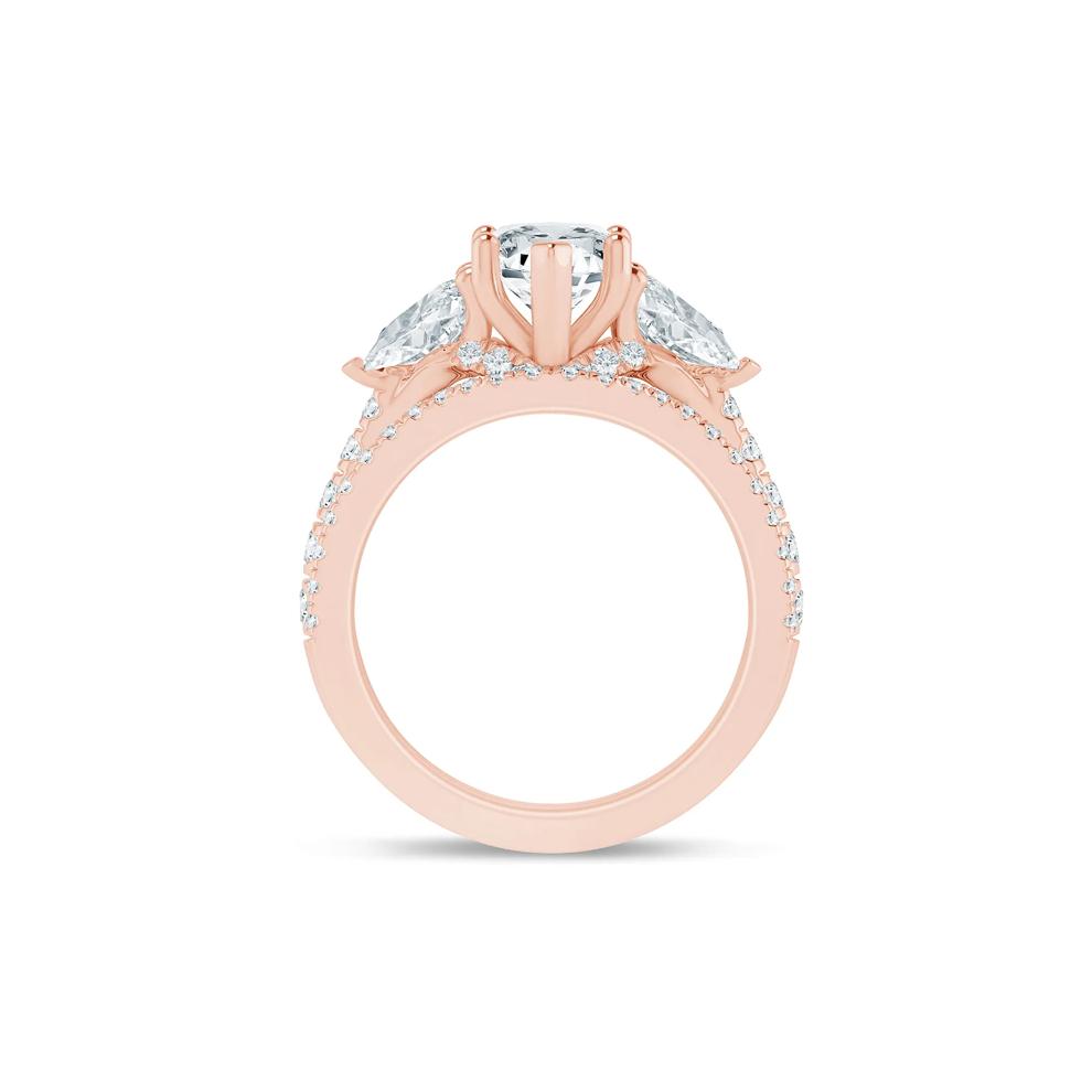 Kyra Lab Grown Diamond Bridal Set in 14K Rose Gold (3 5/8 ct. tw.) – Image 2 of 3