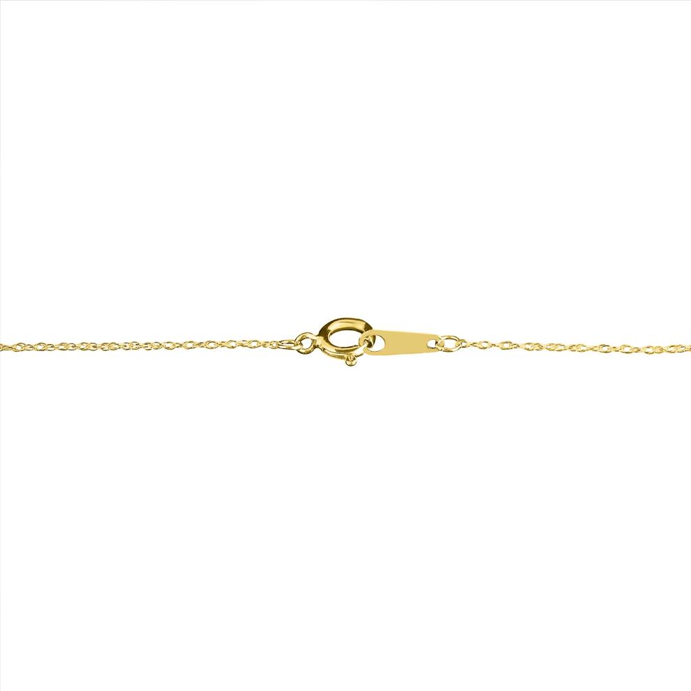 Children&rsquo;s Beaded Cross in 14K Yellow Gold – Image 3 of 3