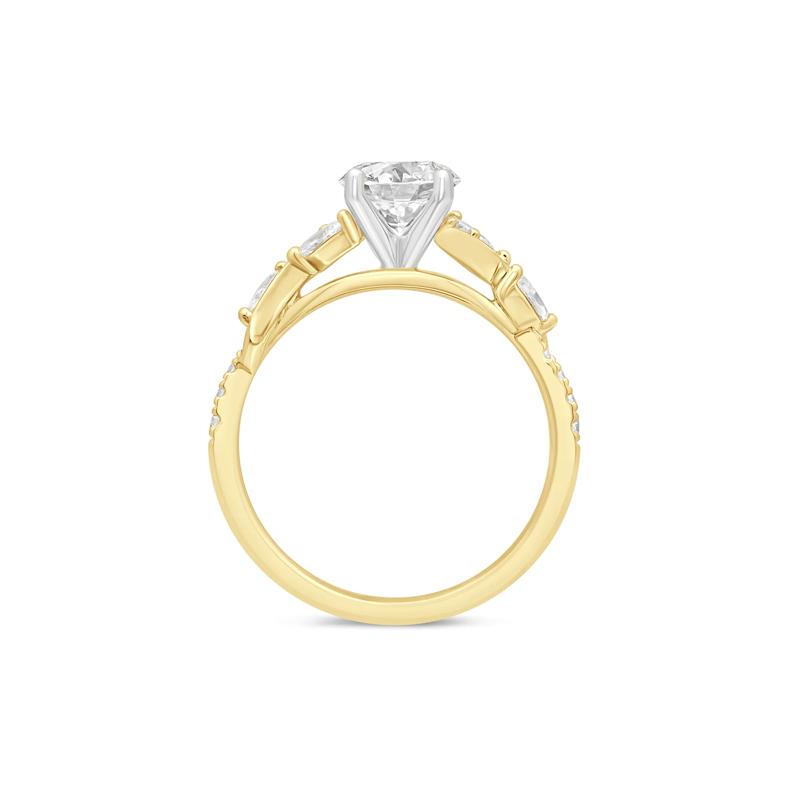 1/3 ct. tw. Diamond Semi-Mount Engagement Ring in 14K Yellow Gold &#40;Setting Only&#41; – Image 4 of 6