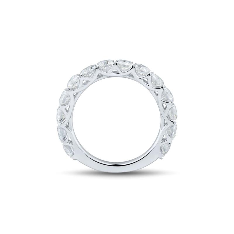 Lab Grown Diamond Semi-Eternity Band in 14K White Gold &#40;2 ct. tw.&#41; – Image 2 of 3