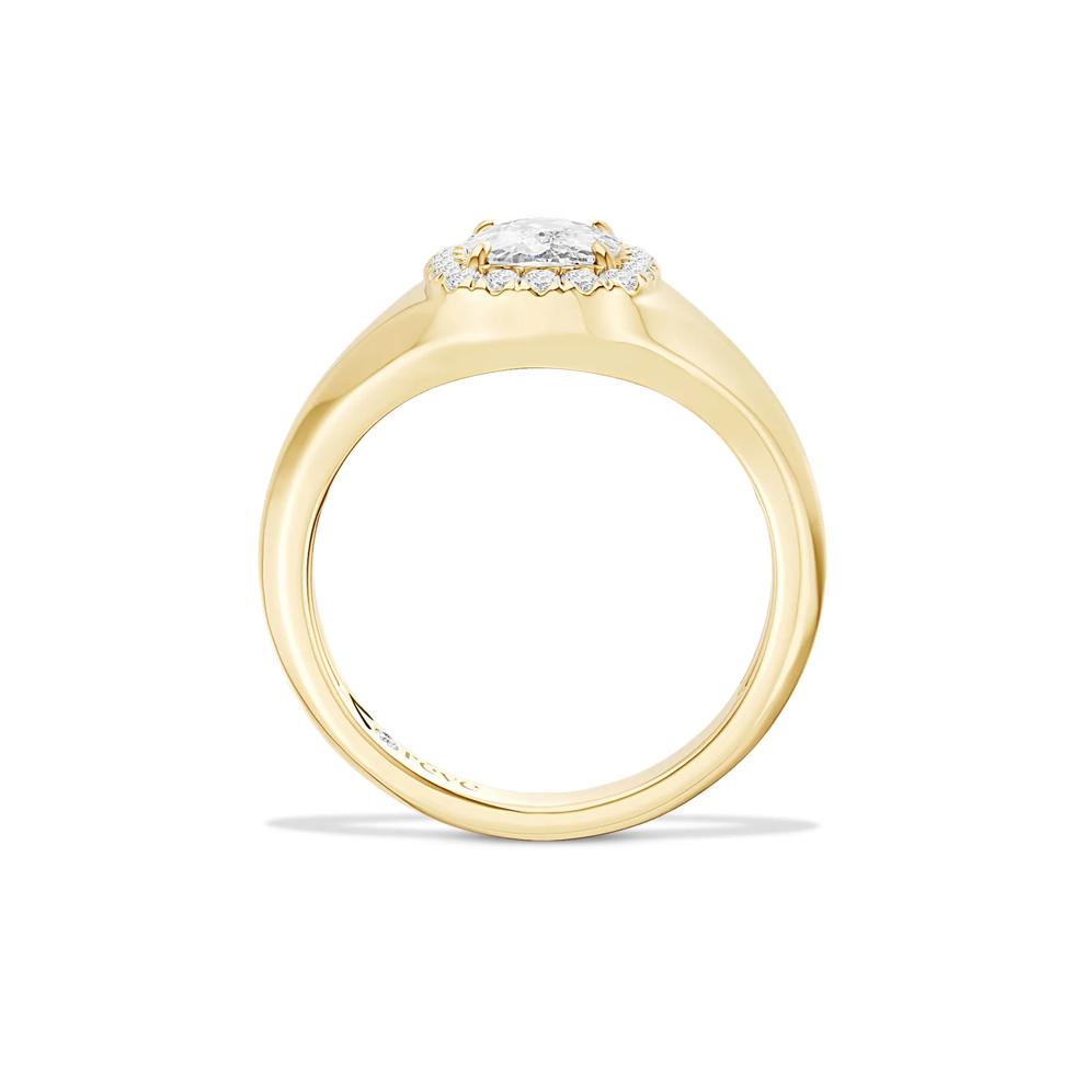 Lab Grown Diamond Elongated Cushion Ring in 14K Yellow Gold (1 ct. tw.) – Image 4 of 4