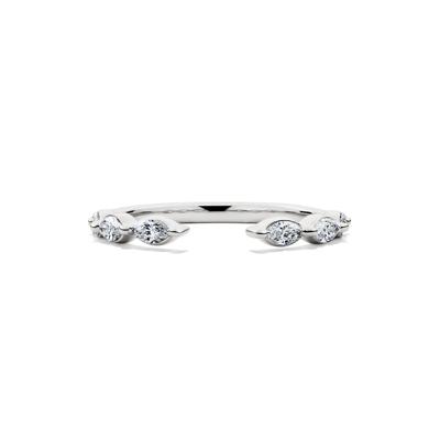 Lab Grown Diamond Open Stack Anniversary Band in 14K White Gold (3/8 ct. tw.)