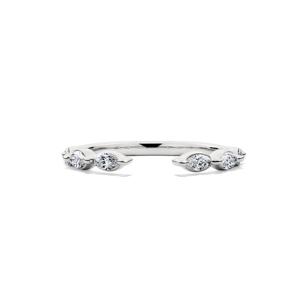 Lab Grown Diamond Open Stack Anniversary Band in 14K White Gold (3/8 ct. tw.) – Image 1 of 4