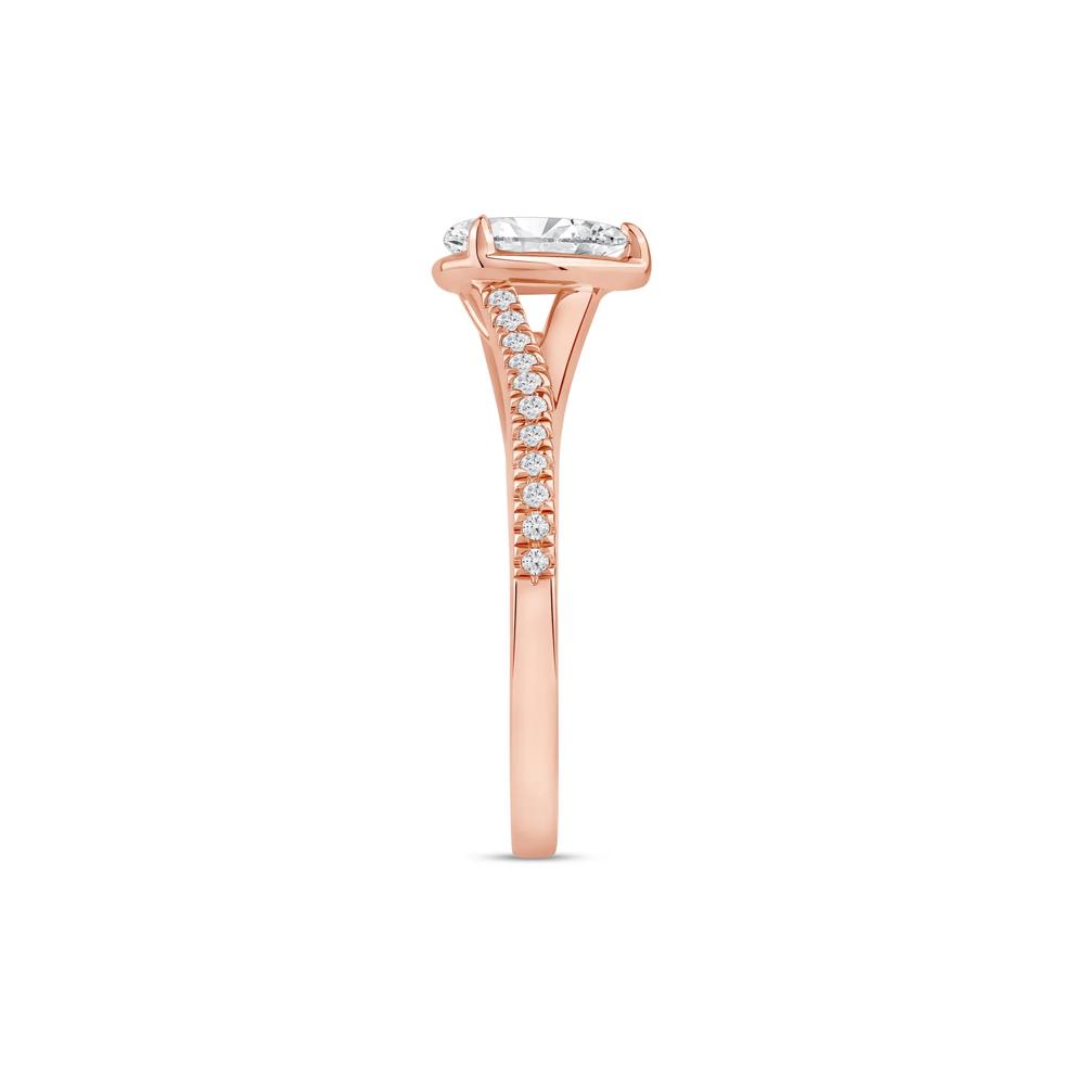 Pear-Shaped Diamond Engagement Ring in 14K Rose Gold (5/8 ct. tw.) – Image 3 of 4