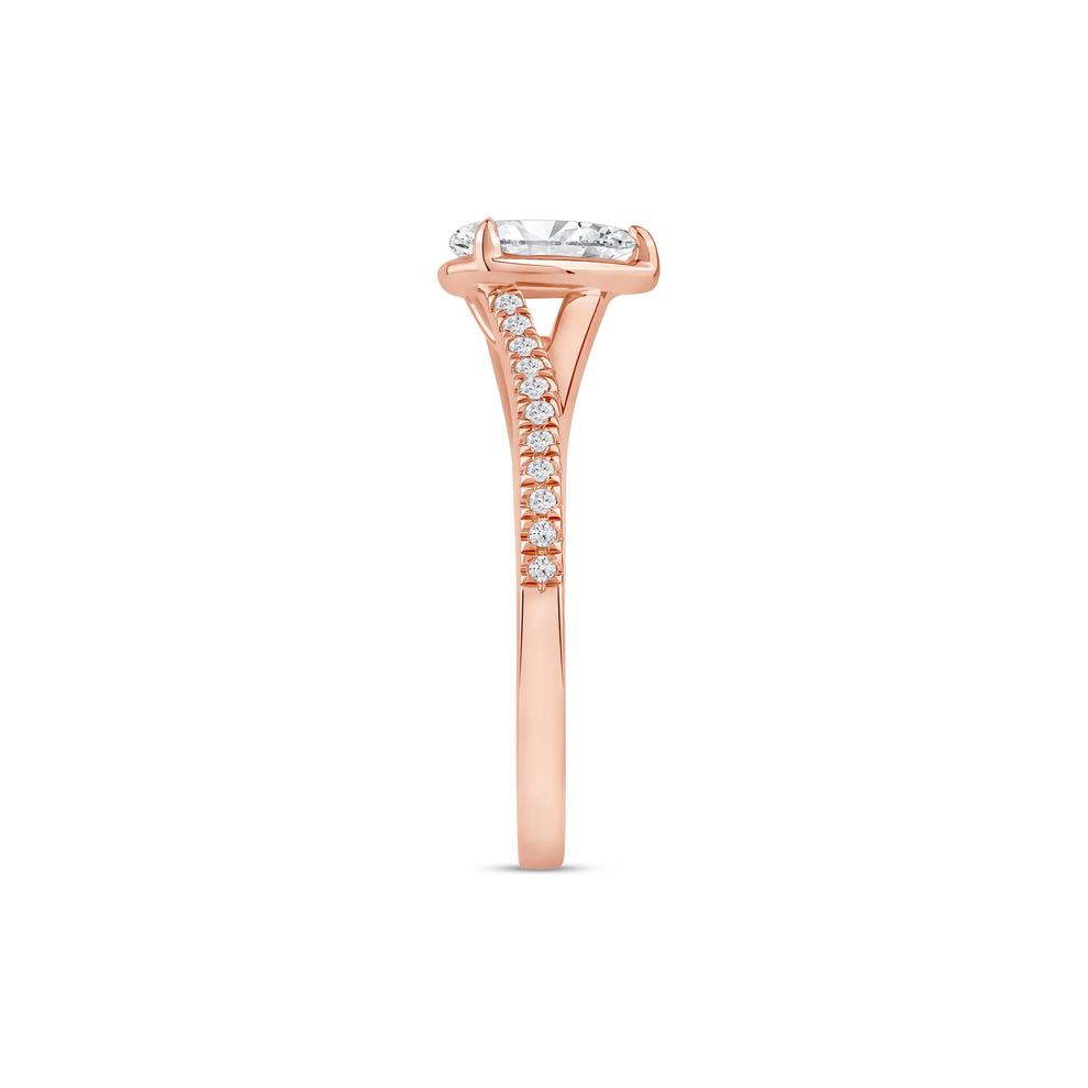 Pear-Shaped Diamond Engagement Ring in 14K Rose Gold (5/8 ct. tw.) – Image 3 of 4