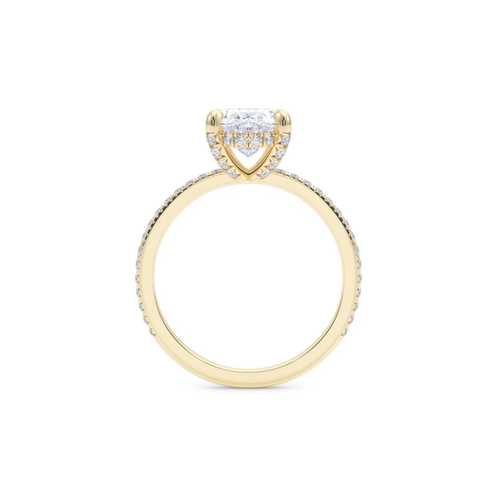 Oval Center Diamond Engagement Ring in 18K Yellow Gold (2 3/8 ct. tw.) – Image 2 of 5