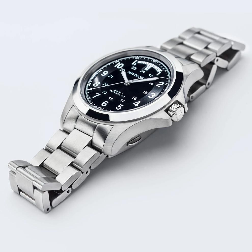 Khaki Field King Auto Watch with Stainless Steel Bracelet – Image 3 of 3
