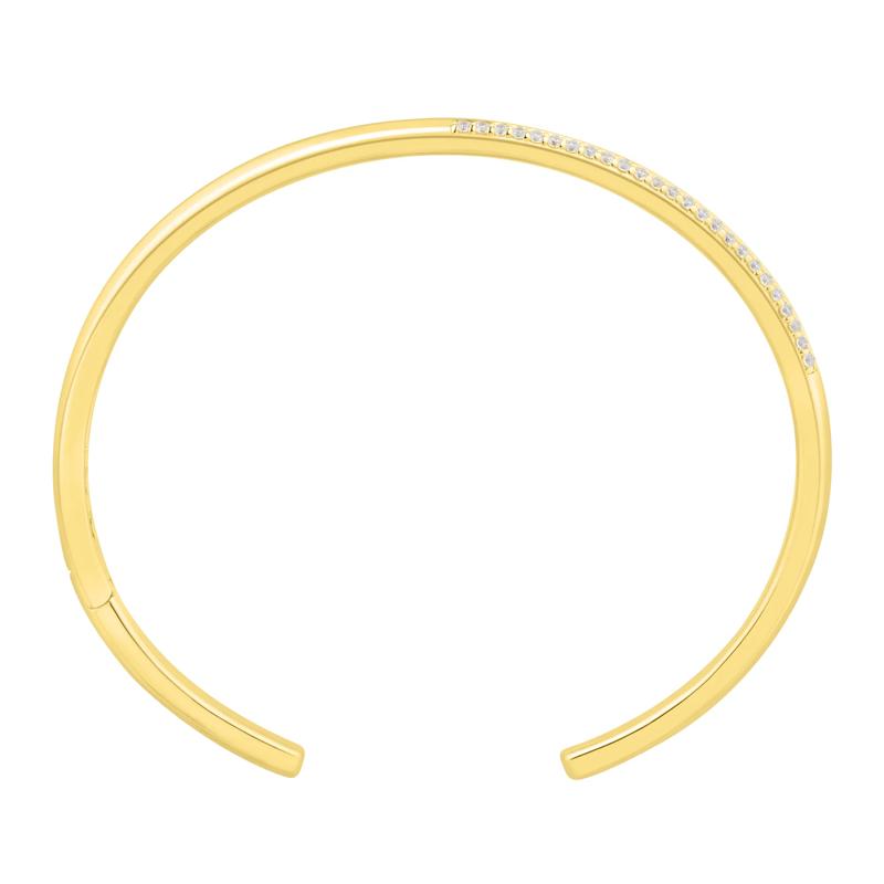 Lab Grown Diamond Cuff Bangle Bracelet in Vermeil &#40;1/2 ct. tw.&#41; – Image 2 of 6