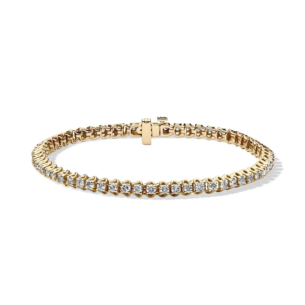 Diamond Tennis Bracelet in 10K Yellow Gold (7 ct. tw.) – Image 1 of 1