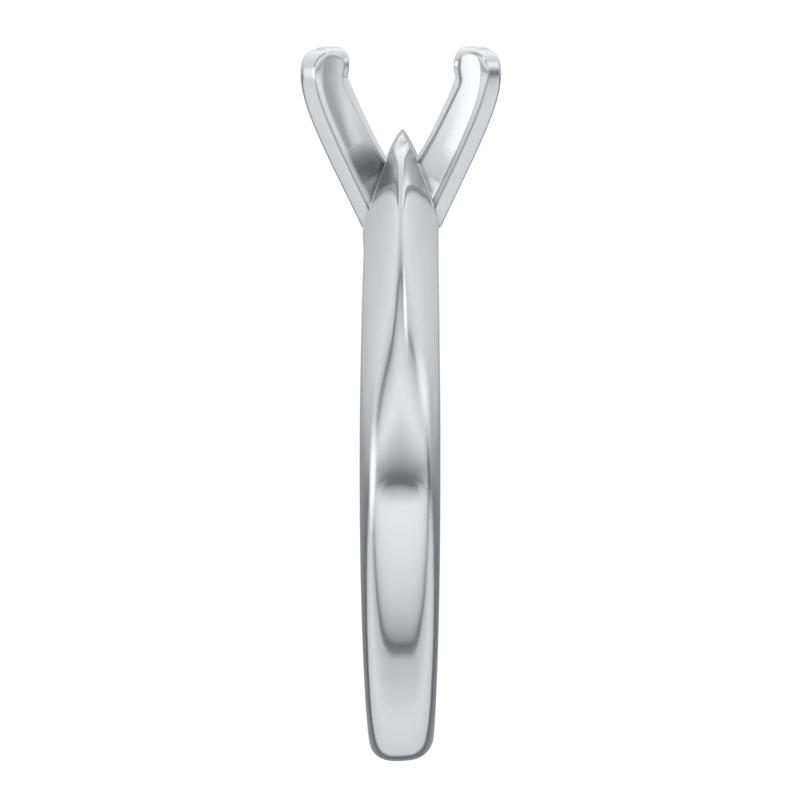 Solitaire Semi-Mount Engagement Ring &#40;Setting Only&#41; – Image 6 of 6