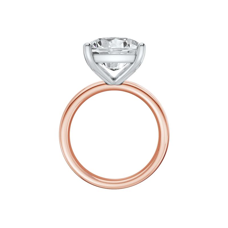 Lab Grown Diamond Elongated Cushion-Cut Engagement Ring in 14K Rose and White Gold &#40;8 ct. tw.&#41; – Image 2 of 4