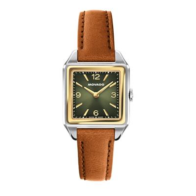 Ladies' Heritage 1917 Watch in Cognac Leather and Two-Tone Stainless Steel