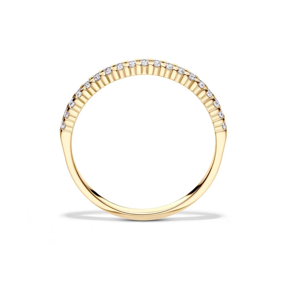Lab Grown Diamond Anniversary Band in 10k Yellow Gold (1/7 ct. tw.)  – Image 3 of 4