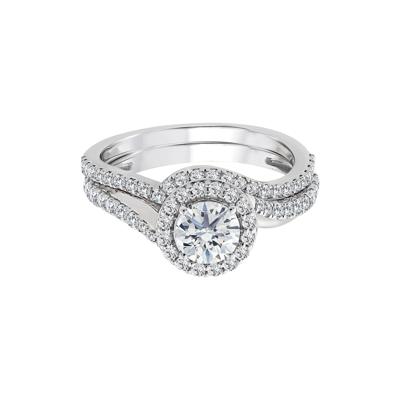 Lab Grown Diamond Engagement Ring Set in 10K White Gold (1 1/4 ct. tw.)