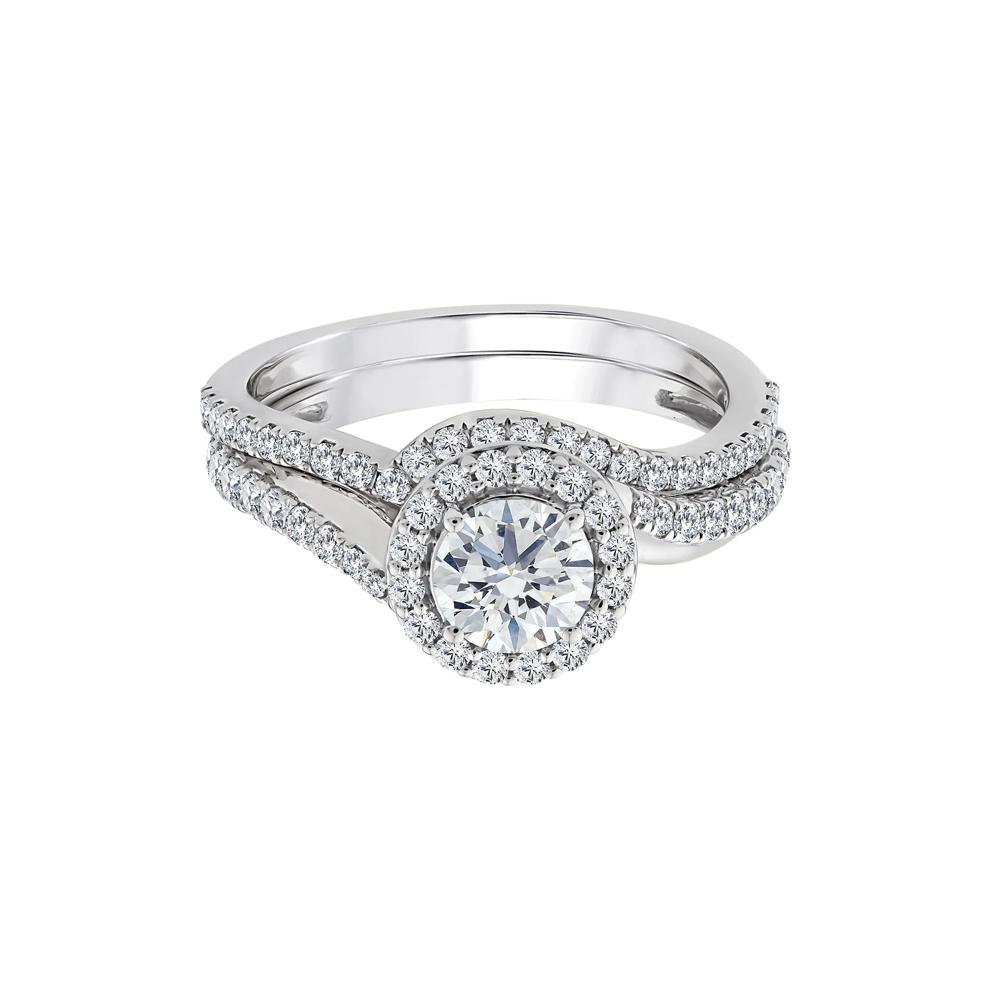 Lab Grown Diamond Engagement Ring Set in 10K White Gold (1 1/4 ct. tw.) – Image 1 of 3