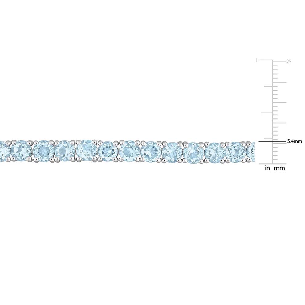 Blue Topaz Bracelet in Sterling Silver – Image 3 of 3