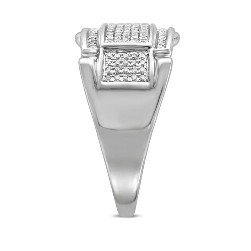 Men&#39;s 1/4 ct. tw. Diamond Ring in 10K White Gold – Image 3 of 3