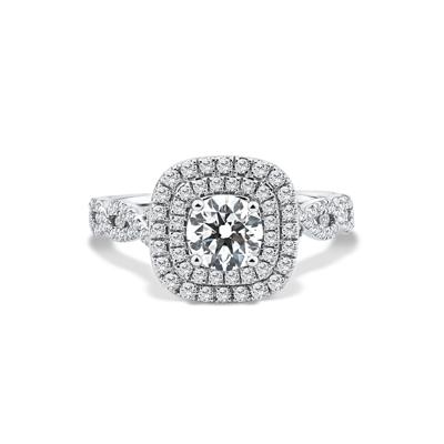 Lab Grown Diamond Engagement Ring in 10K White Gold (1 1/5 ct. tw.)