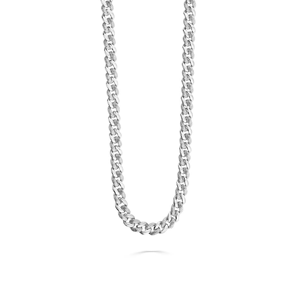 Men's Diamond Necklace in Sterling Silver (1/2 ct. tw.) – Image 1 of 4