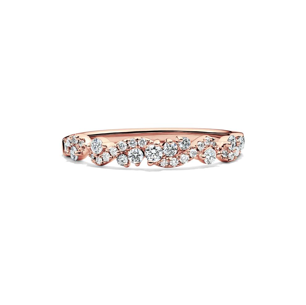Lab Grown Diamond Swirl Band in 14K Rose Gold (1/3 ct. tw.)  – Image 1 of 4