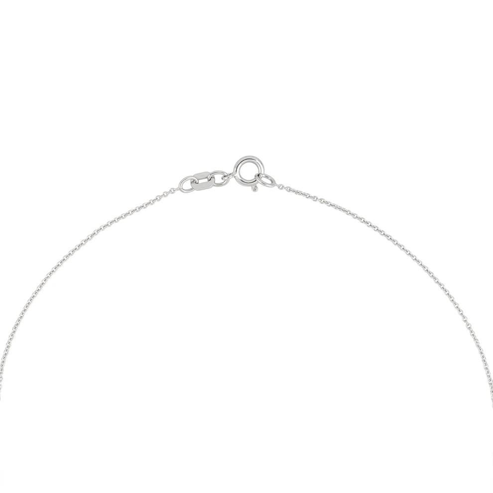 Freshwater Cultured Pearl &amp; Diamond Accent Clover Pendant Necklace in Sterling Silver – Image 2 of 4