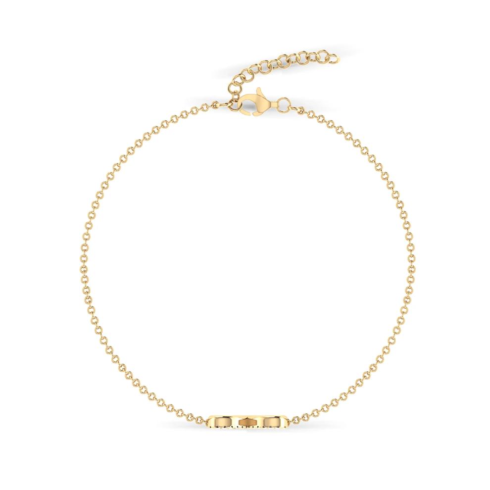 Diamond Butterfly Bracelet in 10K Yellow Gold (1/10 ct. tw.) – Image 2 of 2