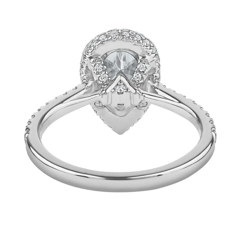 Perry Lab Grown Diamond Pear-shaped Engagement Ring in 14K White Gold &#40;2 5/8 ct. tw.&#41; – Image 5 of 6