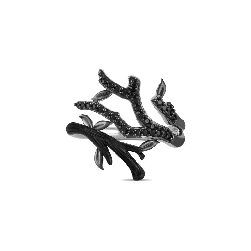 Evil Queen Enchanted Forest Branch Diamond Ring in Sterling Silver &#40;1/4 ct. tw.&#41; – Image 4 of 4