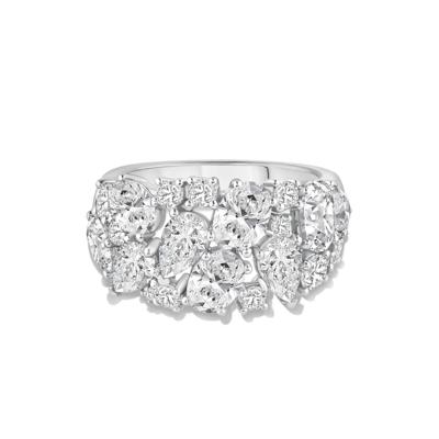 Lab Grown Diamond Mixed Cut Scatter Ring in 14K White Gold (4 3/4 ct. tw.)