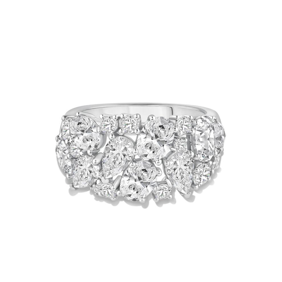 Lab Grown Diamond Mixed Cut Scatter Ring in 14K White Gold (4 3/4 ct. tw.) – Image 1 of 4
