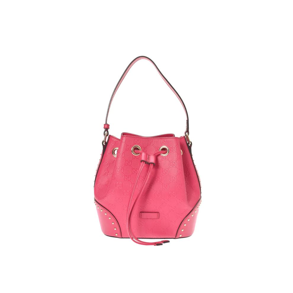 Pre-Owned Gucci Studded Bucket Bag – Image 1 of 9