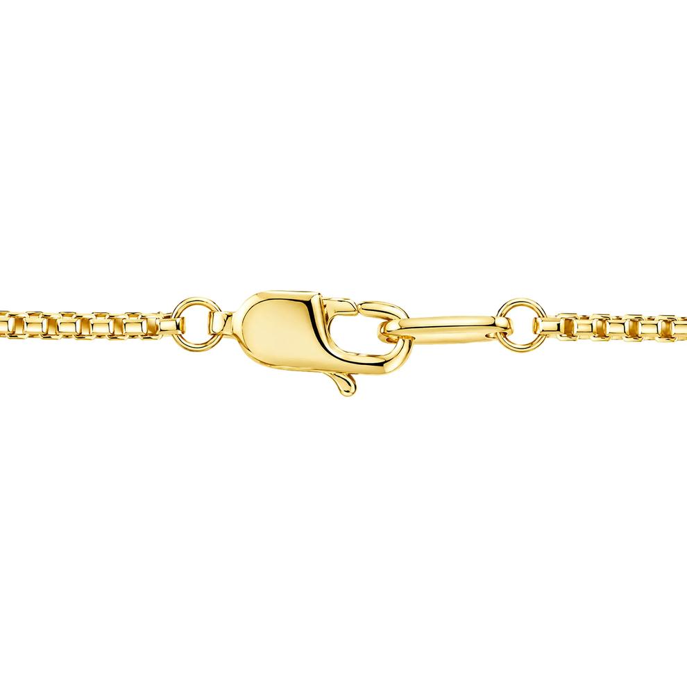 Men's Black Diamond Mined Pendant Necklace in 10K Yellow Gold (1 ct. tw.) – Image 3 of 3