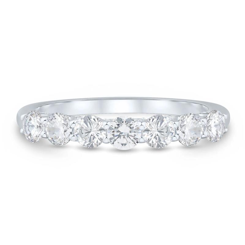 Lab Grown Diamond Seven-Stone Band in 14K White Gold &#40;1 ct. tw.&#41;  – Image 5 of 6