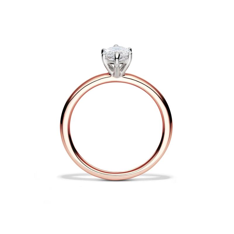 Lab Grown Diamond Solitaire Marquise Engagement Ring in 14K Rose Gold &#40;1 ct.&#41; – Image 2 of 4