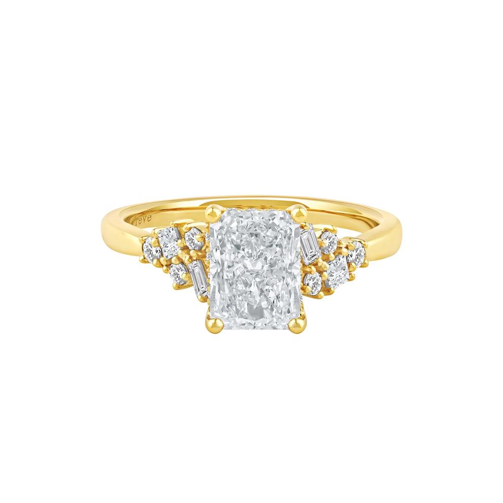 Jolie Lab Grown Diamond Radiant-Cut Engagement Ring in 14K Yellow Gold (2 3/8 ct. tw.) – Image 1 of 5