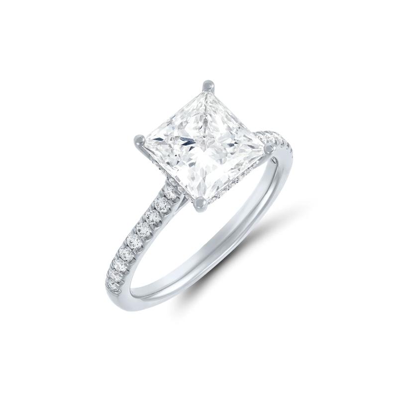 Lab Grown Diamond Wedding Set in 14K White Gold &#40;3 1/2 ct. tw.&#41; – Image 3 of 3
